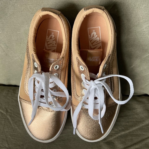 NWOB - Vans Old Skool Rose Gold GORGEOUS - Picture 3 of 12